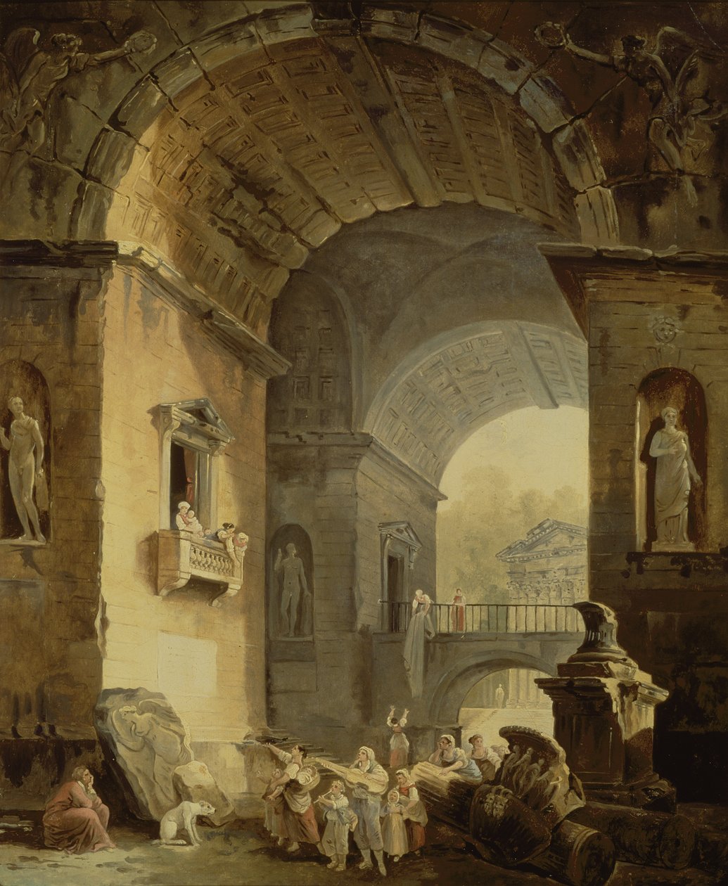 Musikerne af Hubert Robert