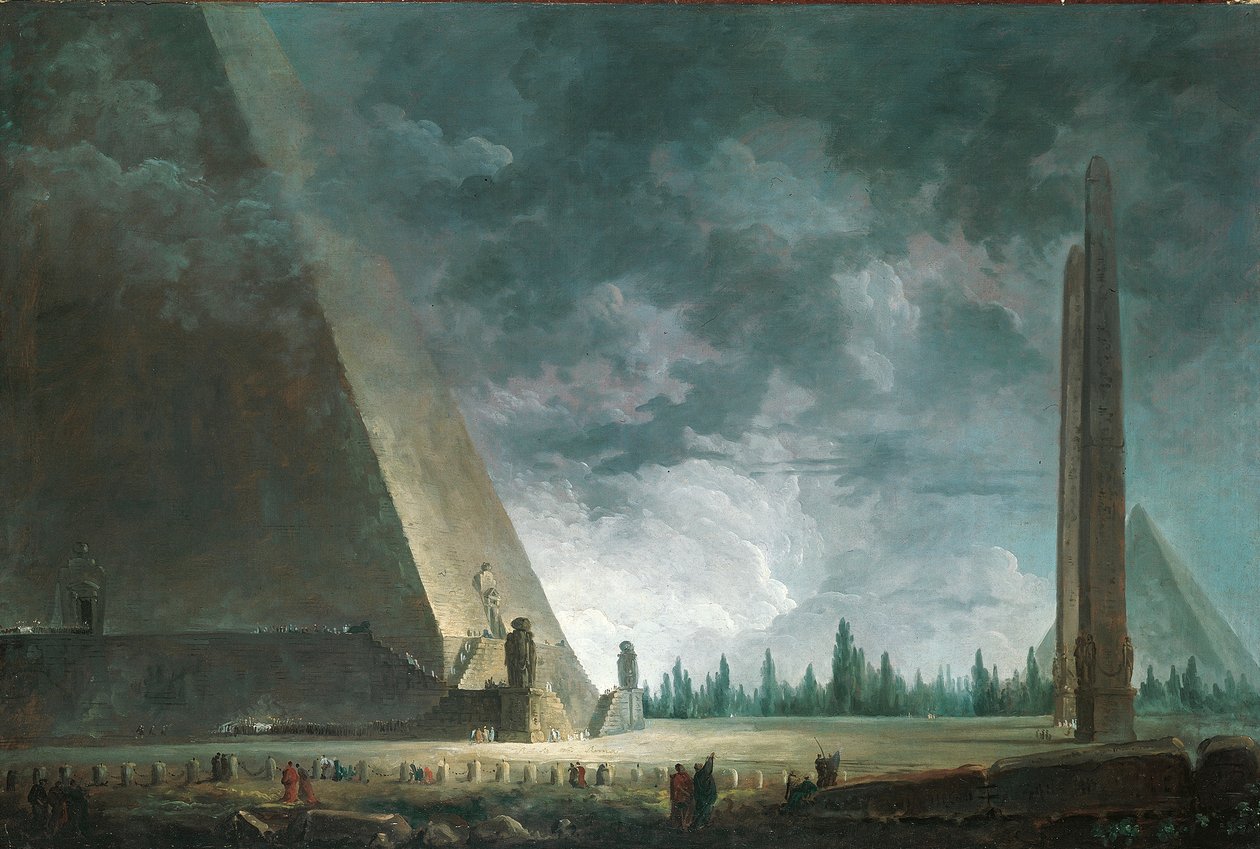 Egyptisk fantasi, 1760 af Hubert Robert