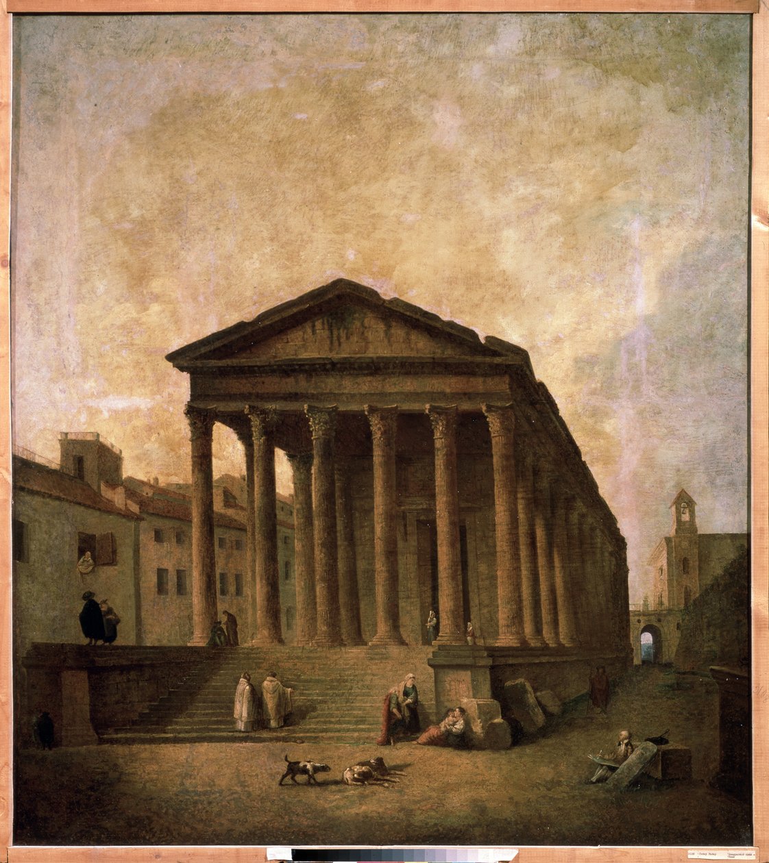 Maison Carrée, Nimes, ca. 1780 af Hubert Robert