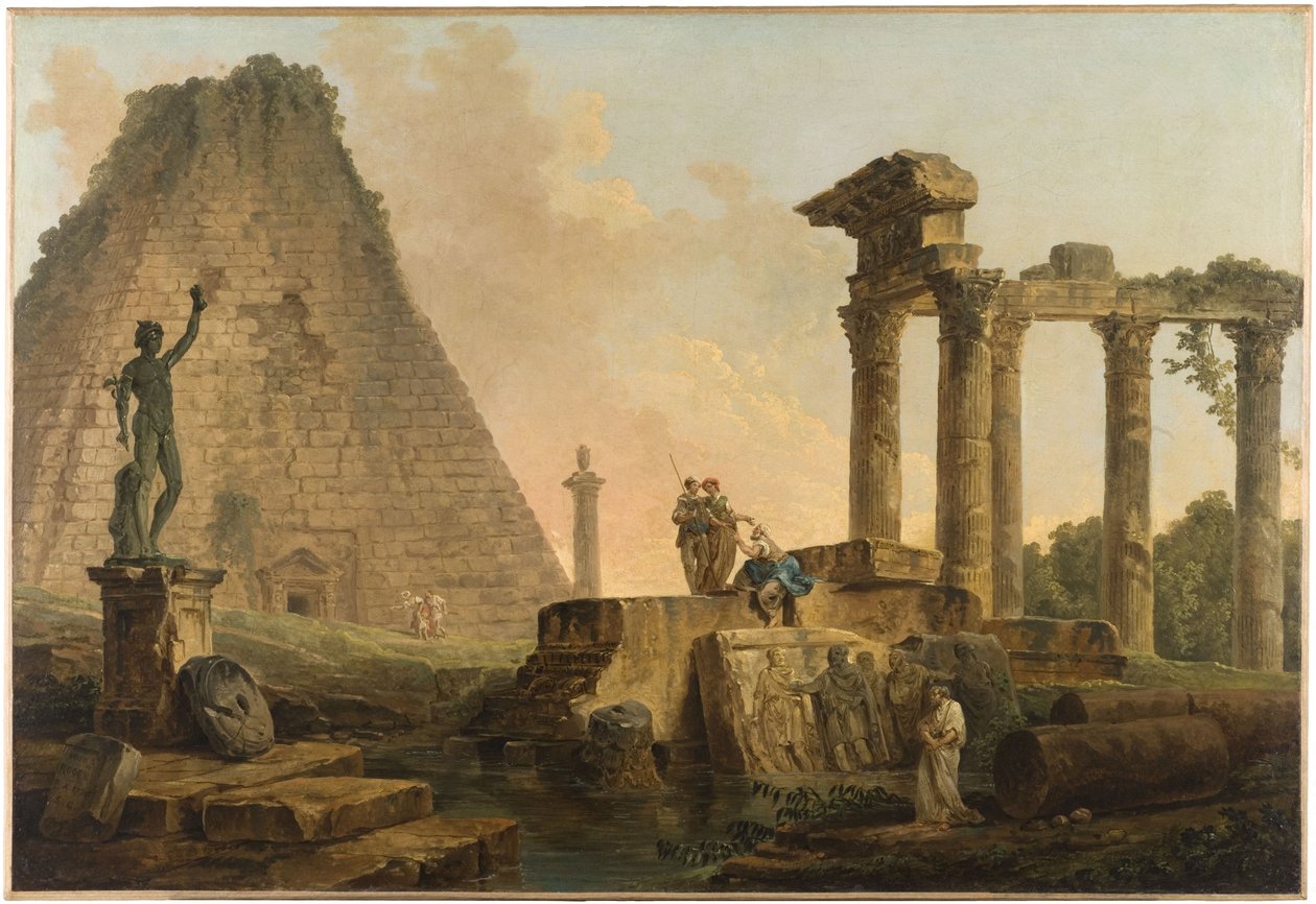 Romerske ruiner af Hubert Robert