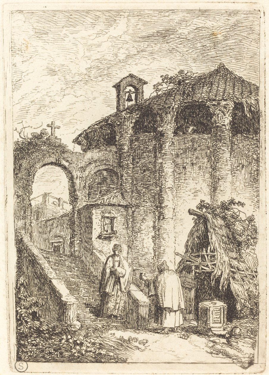 Det gamle tempel af Hubert Robert