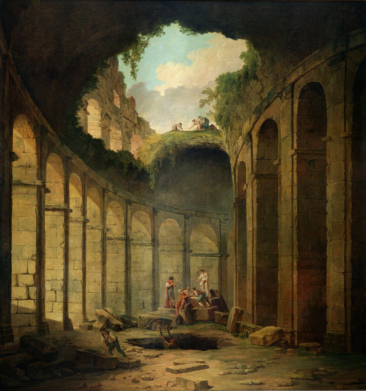 Colosseum, Rom af Hubert Robert