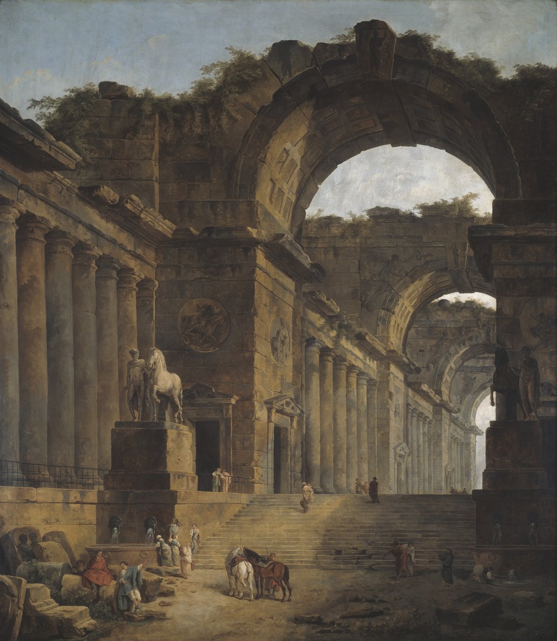 Springvandene, 1787-88 af Hubert Robert