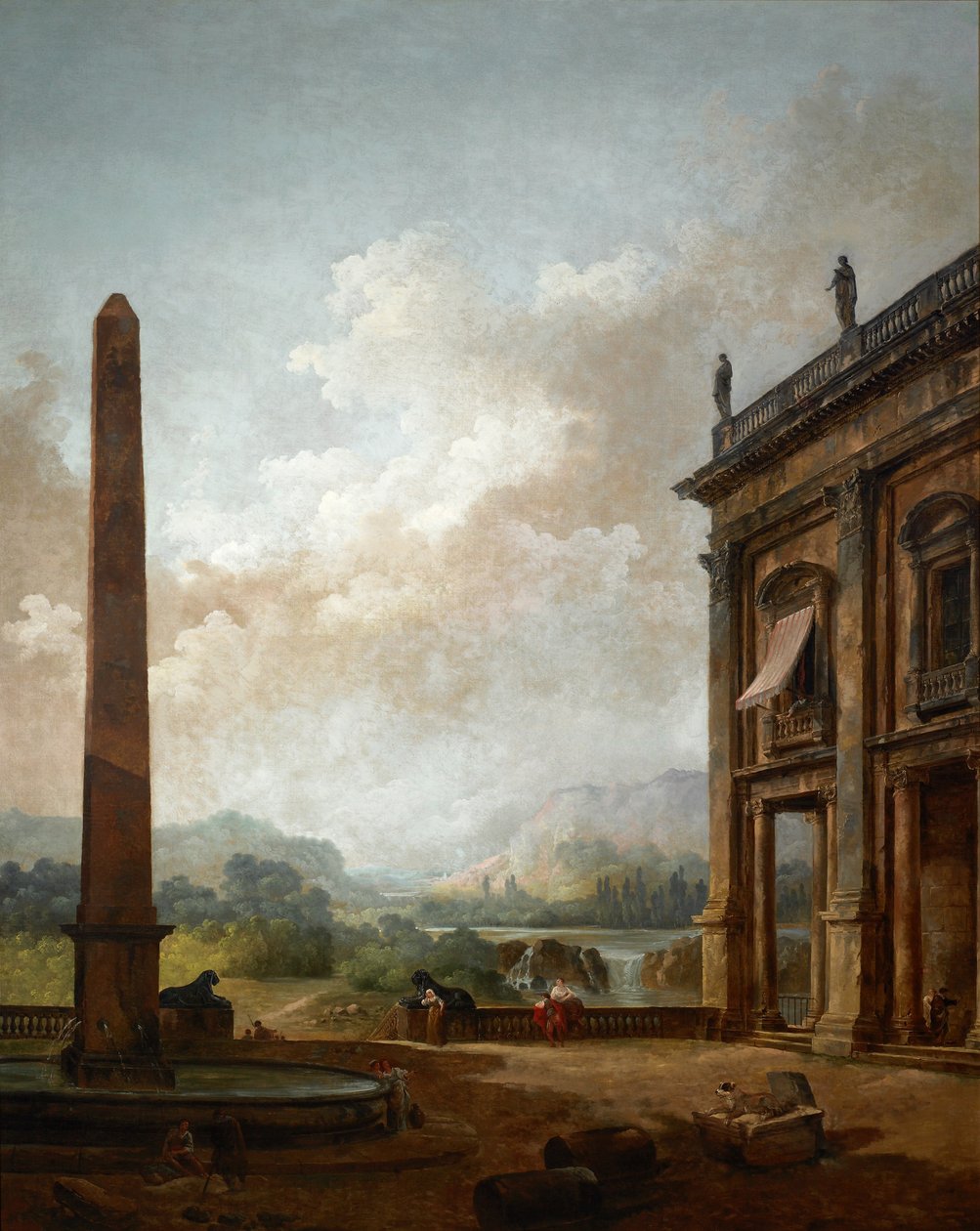 Obelisken af Hubert Robert
