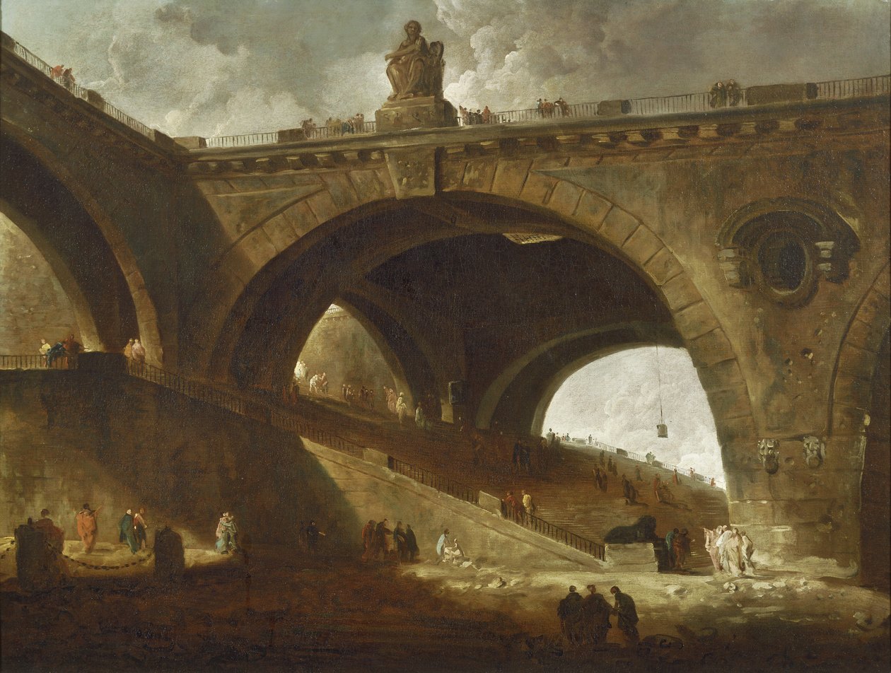 Den Gamle Bro, c.1760 af Hubert Robert