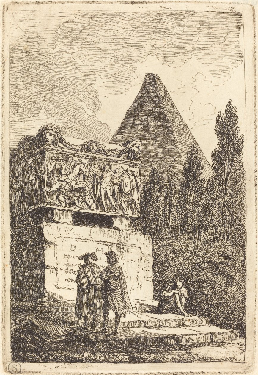 Sarkofagen af Hubert Robert