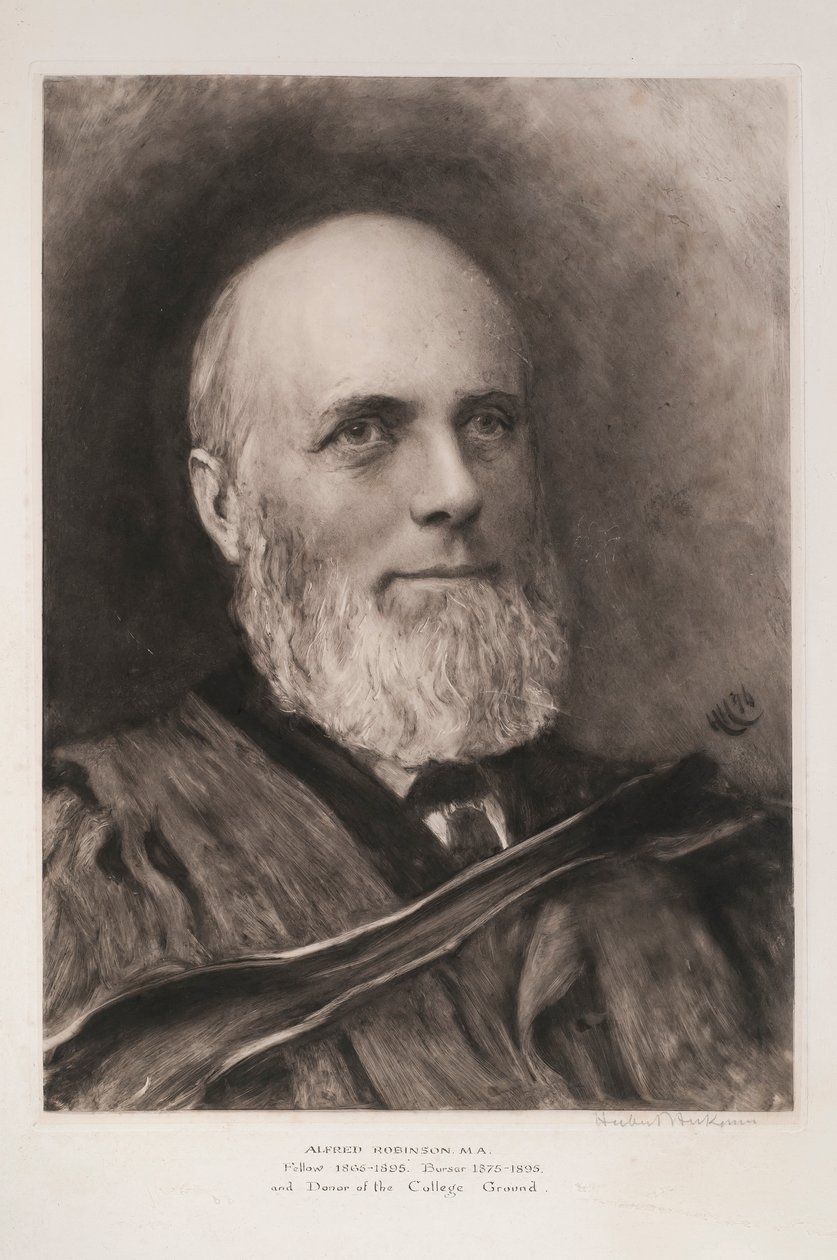 Alfred Robinson, 1896 (monokromt tryk) af Hubert von Herkomer