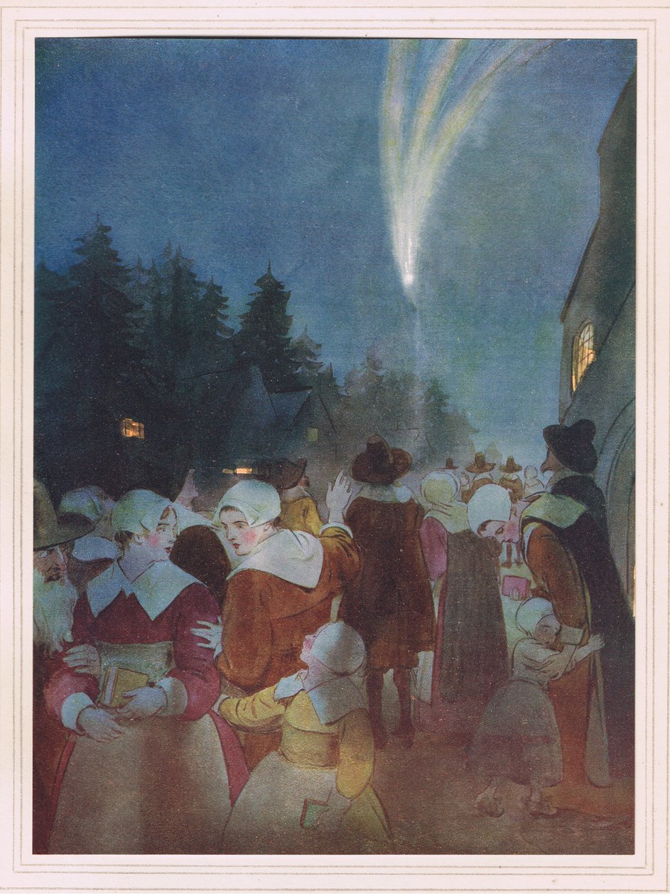 Et flammende spyd...på midnatshimlen af Hugh Thomson