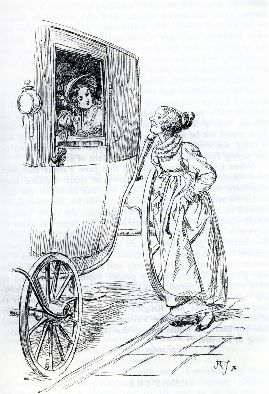 "Miss Bates et Emma" (illustration) af Hugh Thomson