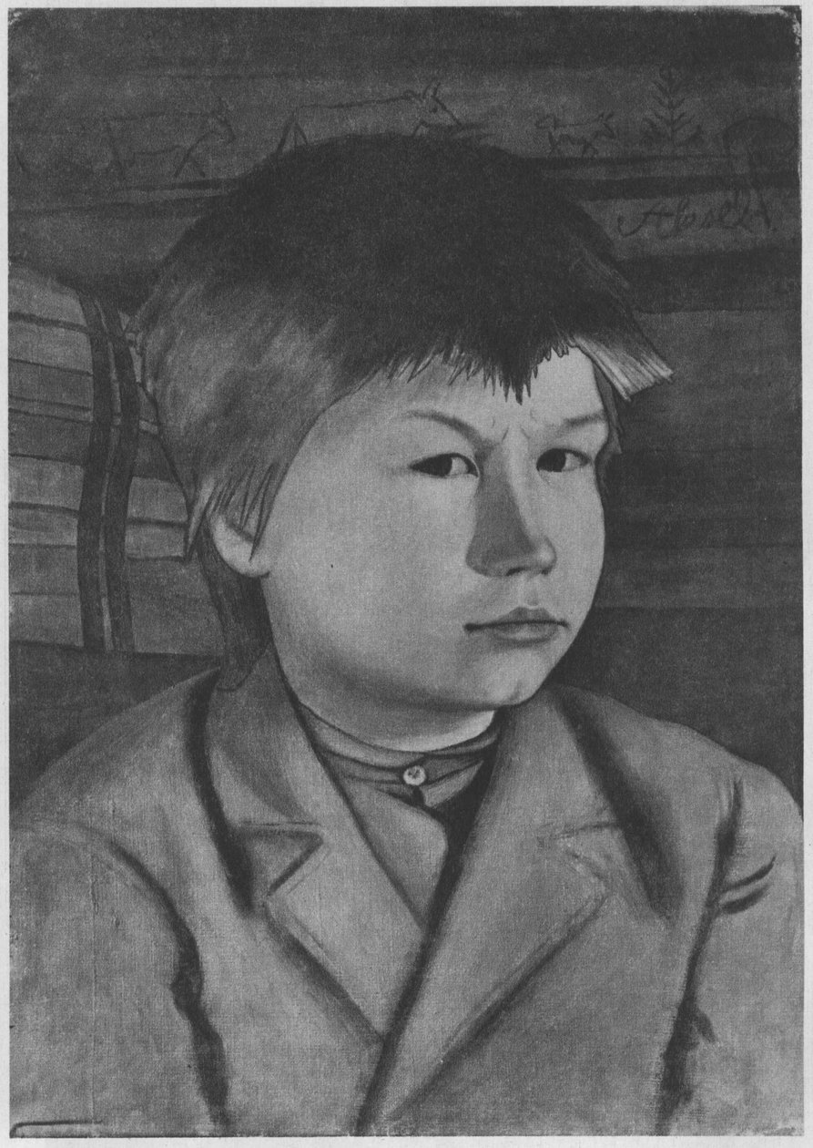  Boy Akseli. Beskrivelse ifølge kilder af Hugo Simberg