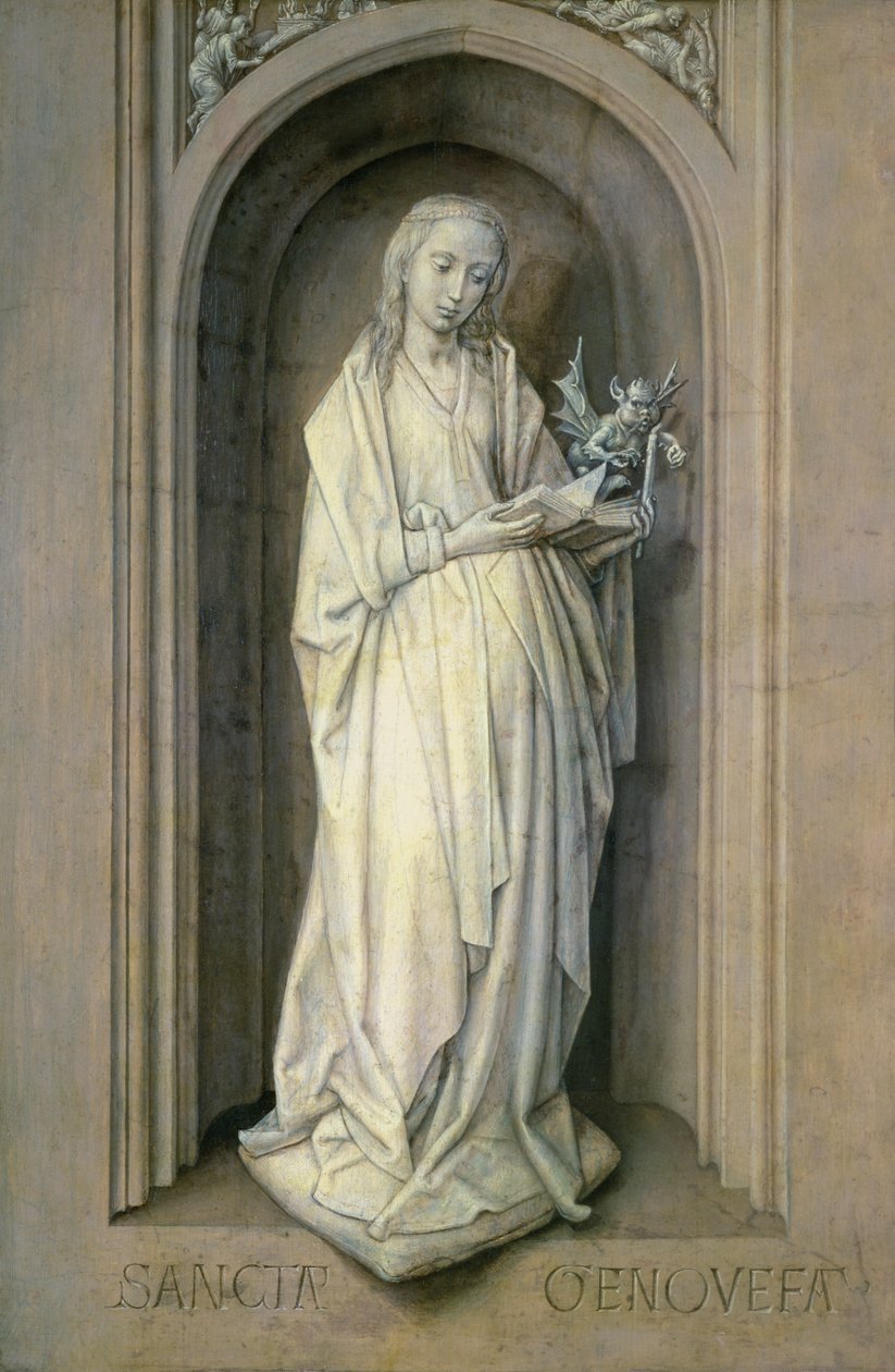 St. Genevieve (d.c.500), ca. 1479 (panel) af Hugo van der Goes