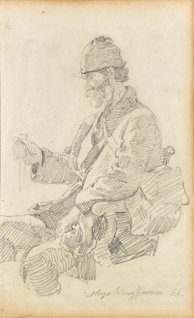 Hvilende vandrer af Hugo Kauffmann