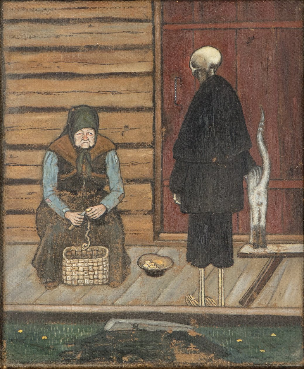 Døden og kartoffelskrælleren af Hugo Simberg