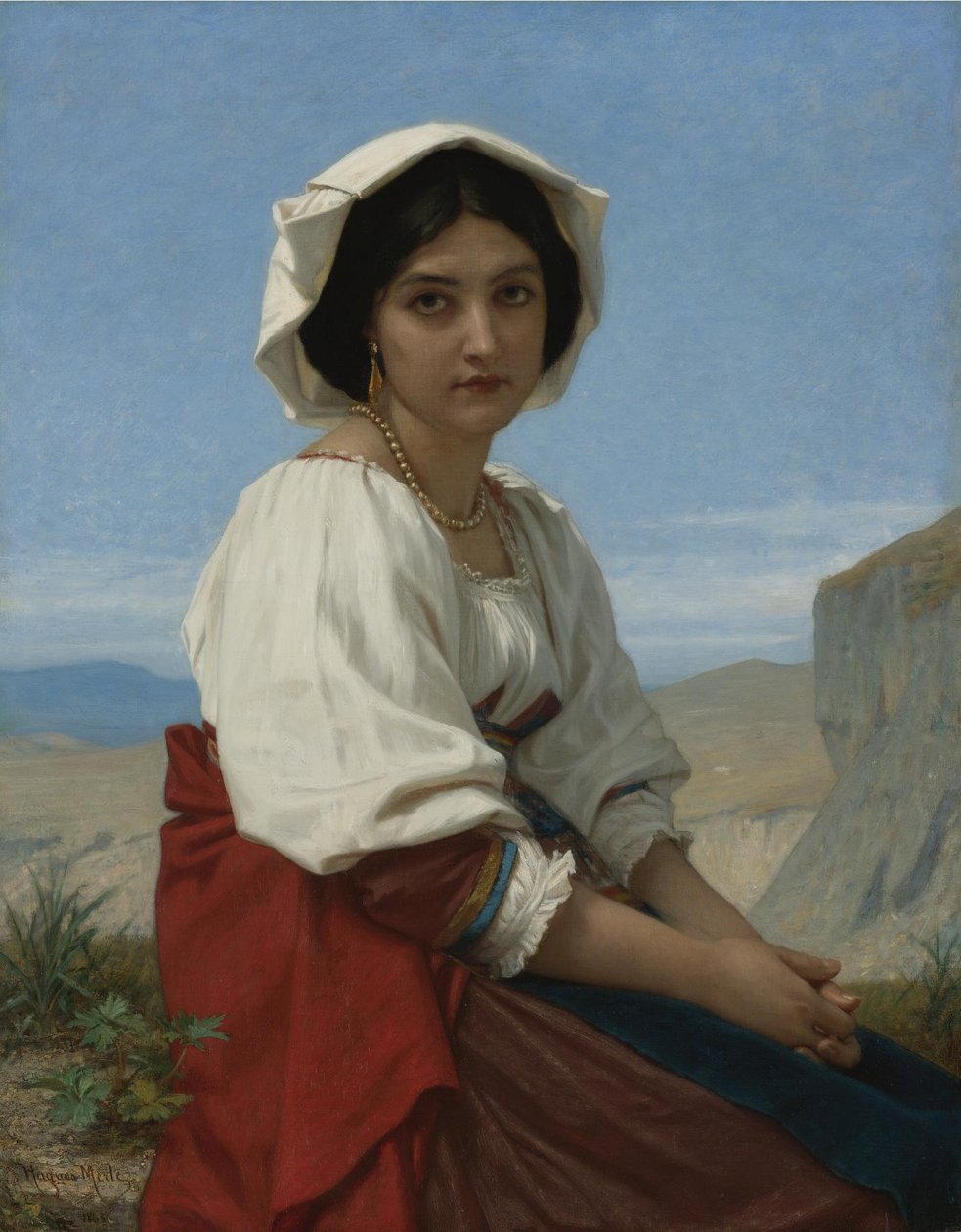 Italiensk pige af Hugues Merle