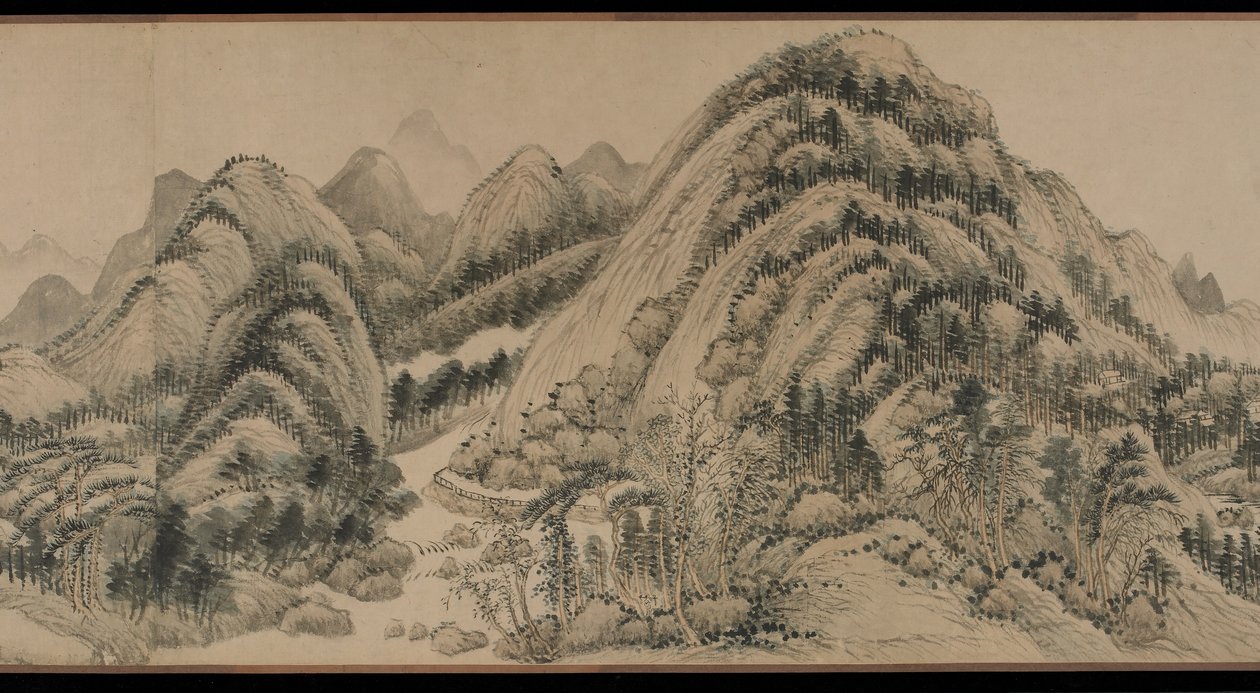 Bolig i Fuchun-bjergene af Hui Wang