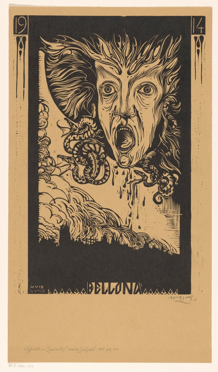 Bellona (titel på objekt) af Huib Luns (signed by artist)