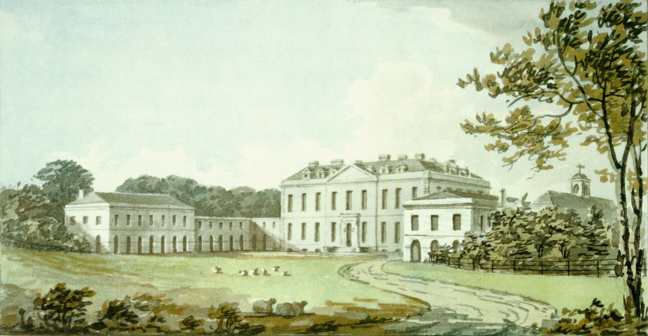 Rød bog for Sheringham Hall, ca. 1812 af Humphry Repton