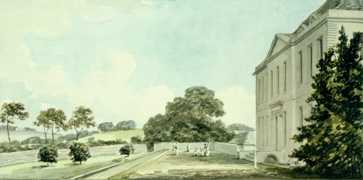 Rød bog for Sheringham Hall, ca. 1812 af Humphry Repton