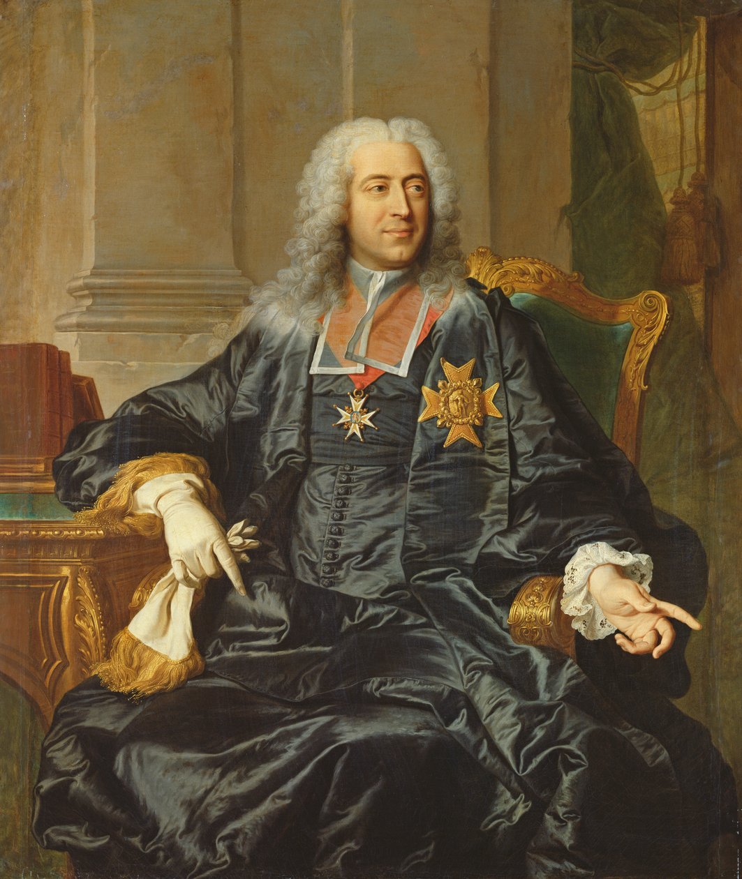 Marc-Pierre de Voyer-de-Paulmy (1696-1764) greve af Argenson af Hyacinthe Francois Rigaud