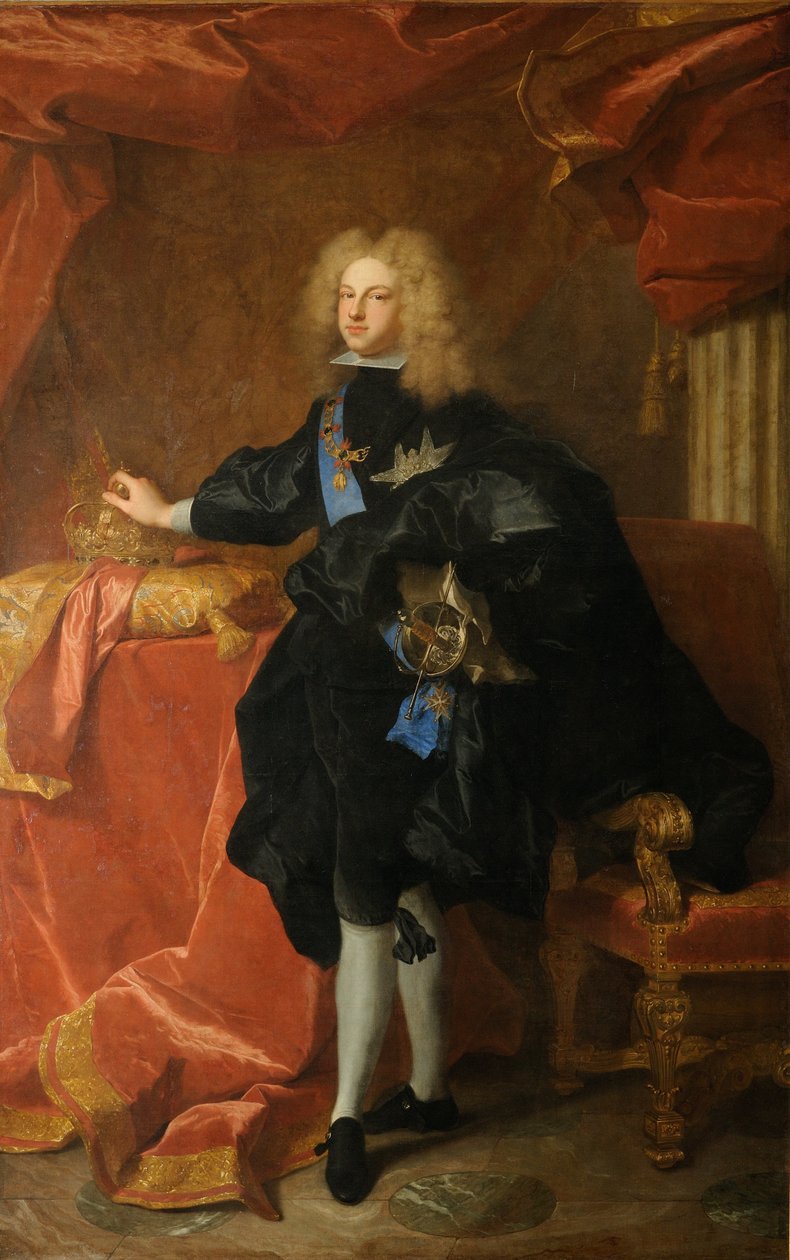Philippe V, konge af Spanien (1683-1746) af Hyacinthe Francois Rigaud