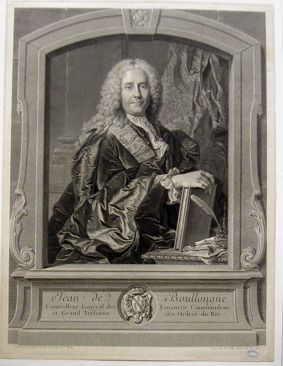 Portræt af jean-Louis de Boullongne af Hyacinthe Francois Rigaud