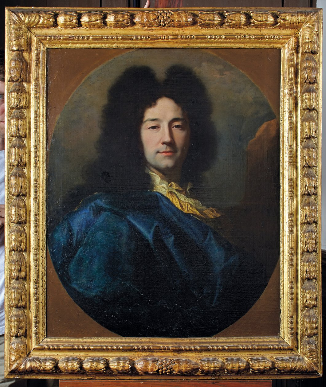 Selvportræt, kaldet Den blå frakke af Hyacinthe Francois Rigaud