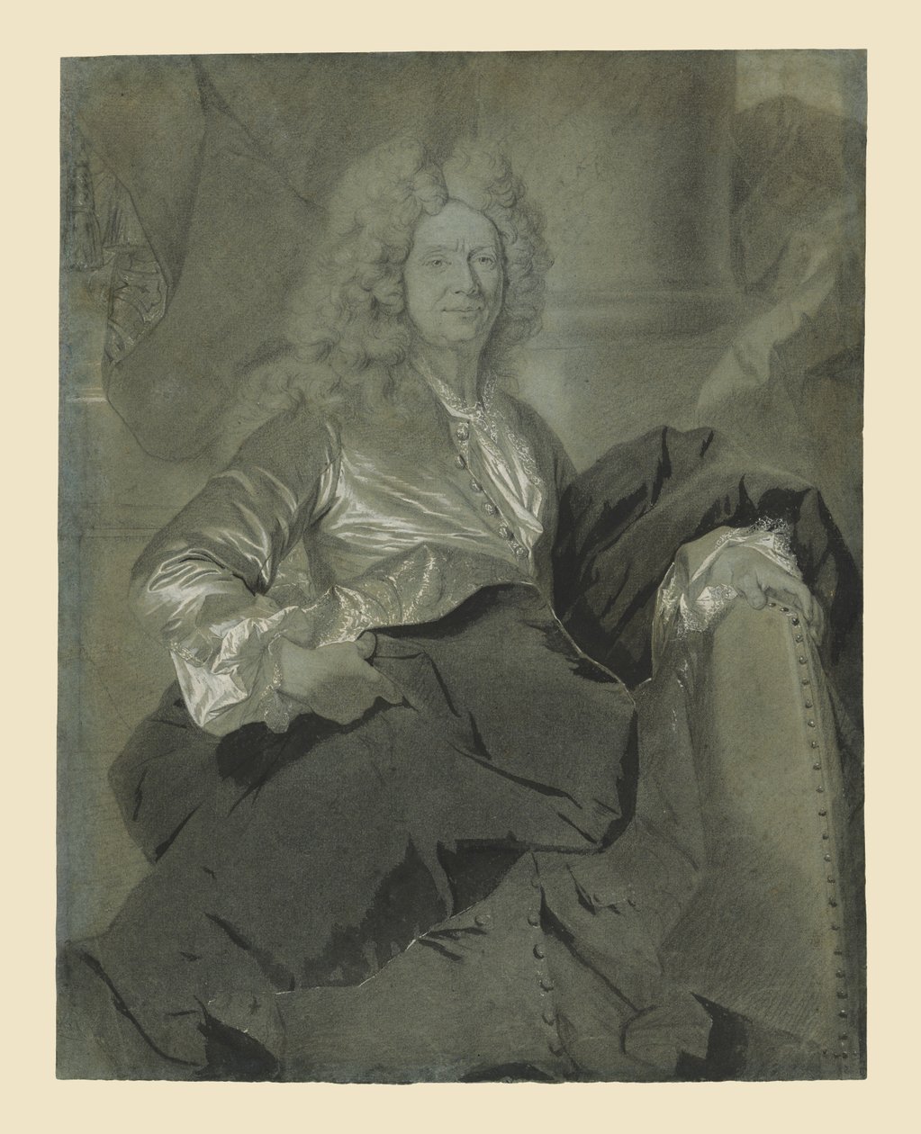 Portræt af en mand af Hyacinthe Rigaud