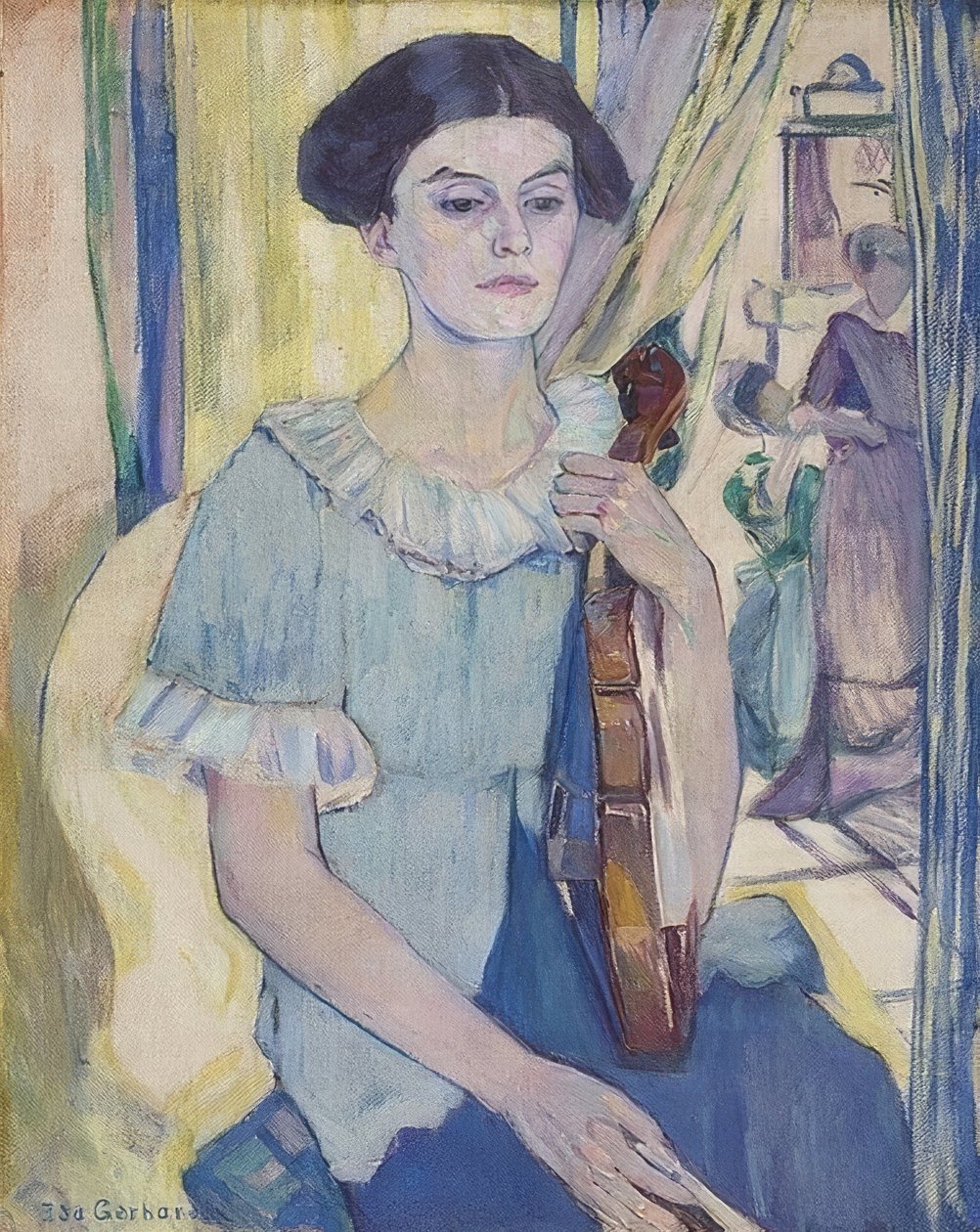 Violinist. 1906 af Ida Gerhardi