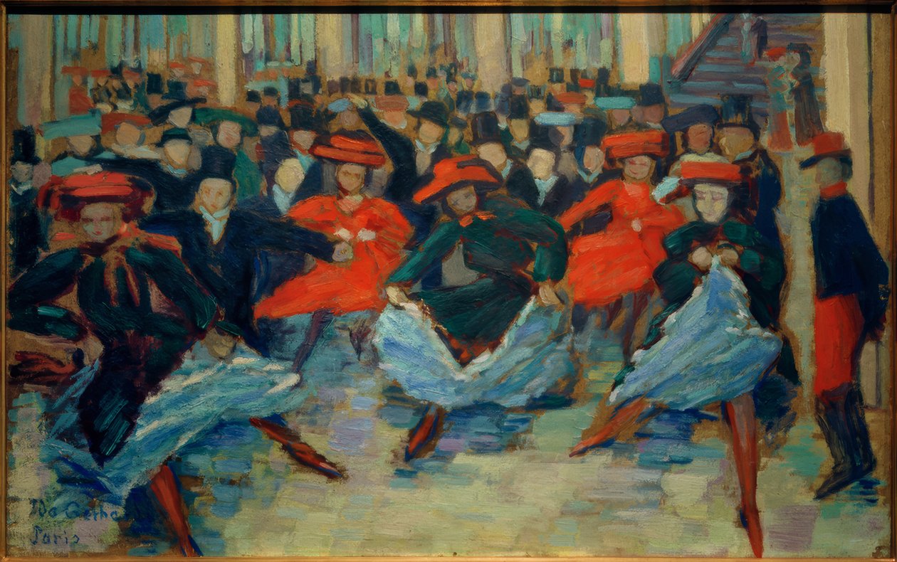 Dansebillede VIII (Can-Can-dansere på Bullier) af Ida Gerhardi