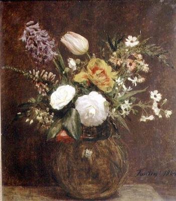 Blomster af Ignace Henri Jean Fantin Latour