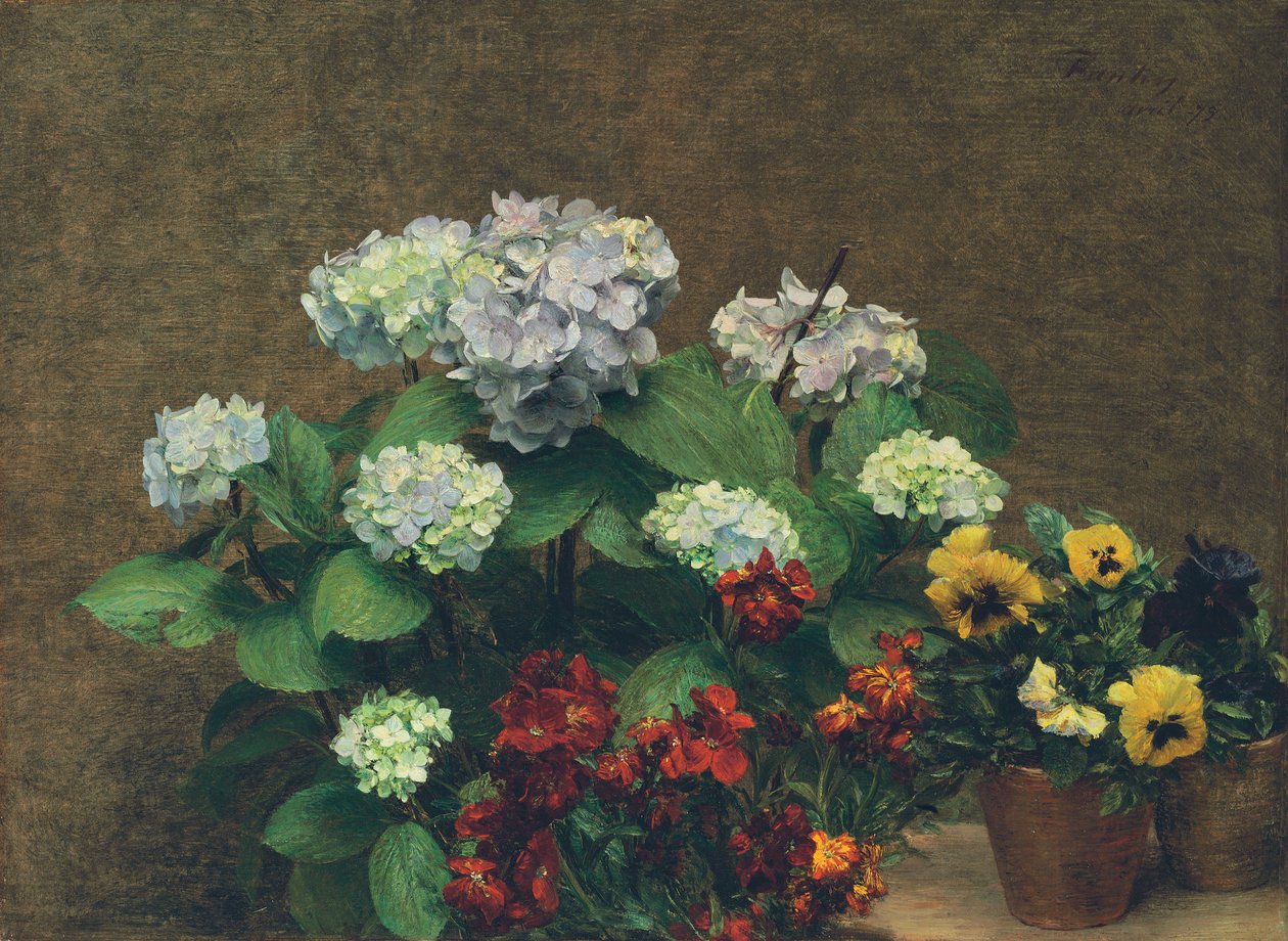 Blomster af Ignace Henri Jean Fantin Latour