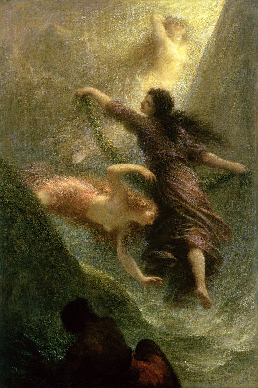 Rheingold, første scene, 1888 af Ignace Henri Jean Fantin Latour