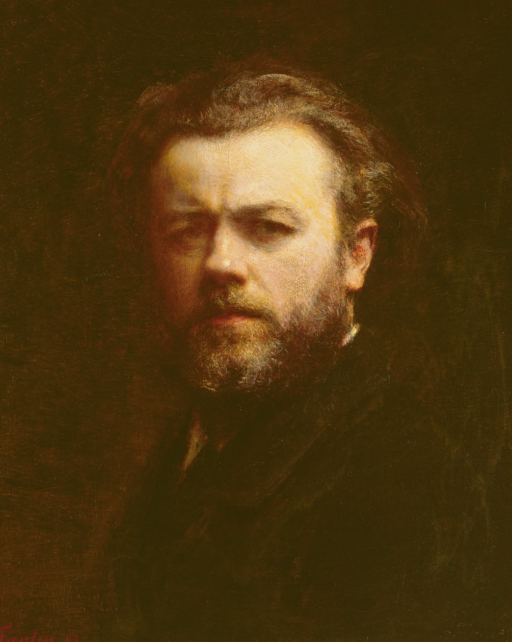 Selvportræt, 1883 af Ignace Henri Jean Fantin Latour