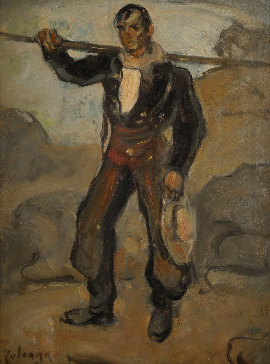 Der Rinderhirte - Cowboyen af Ignacio Zuloaga