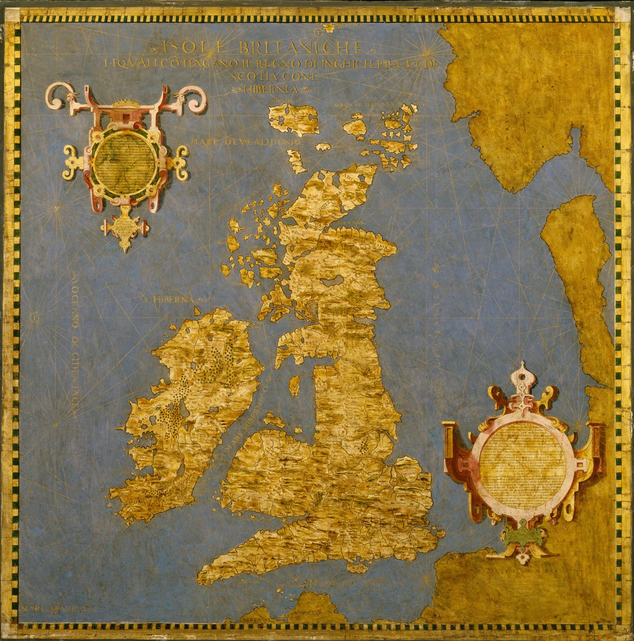Italiensk: Isole Britanniche De Britiske Øer af Ignazio Danti