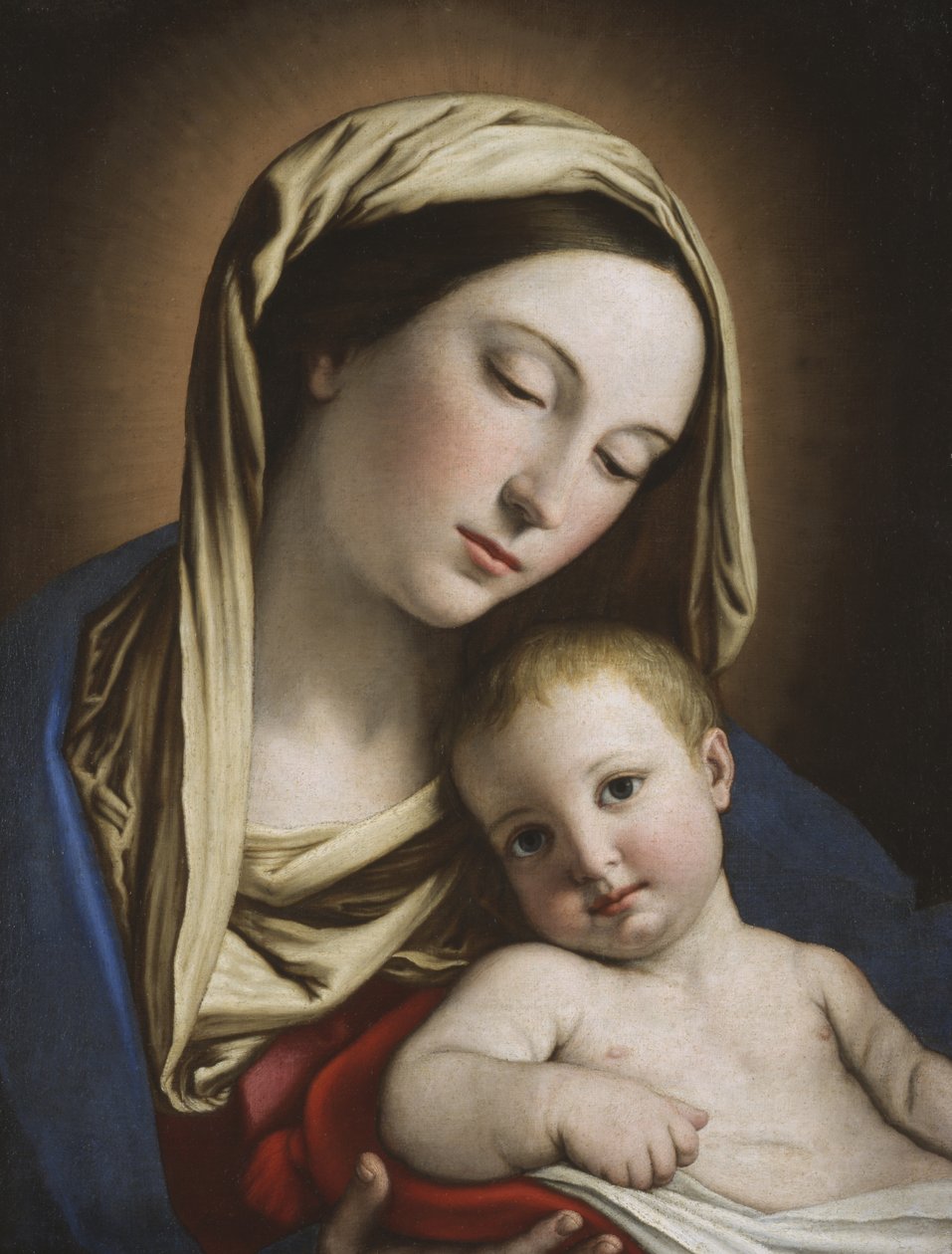 Madonna og barn af Il Sassoferrato