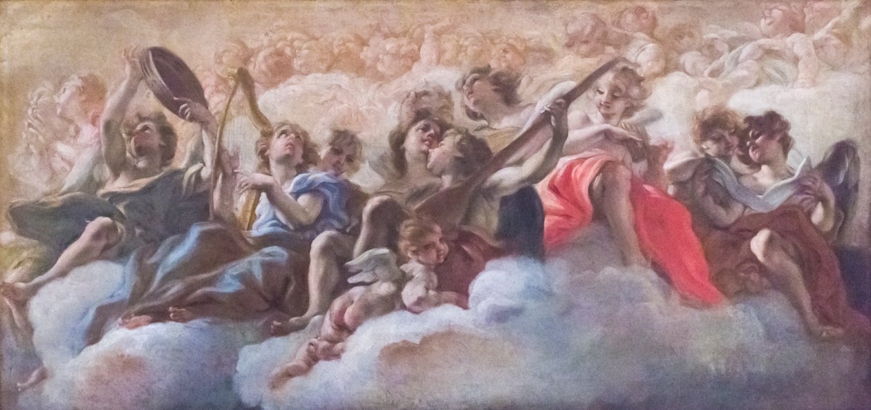 Koncert af engle af Il (1639 1709) Baciccio