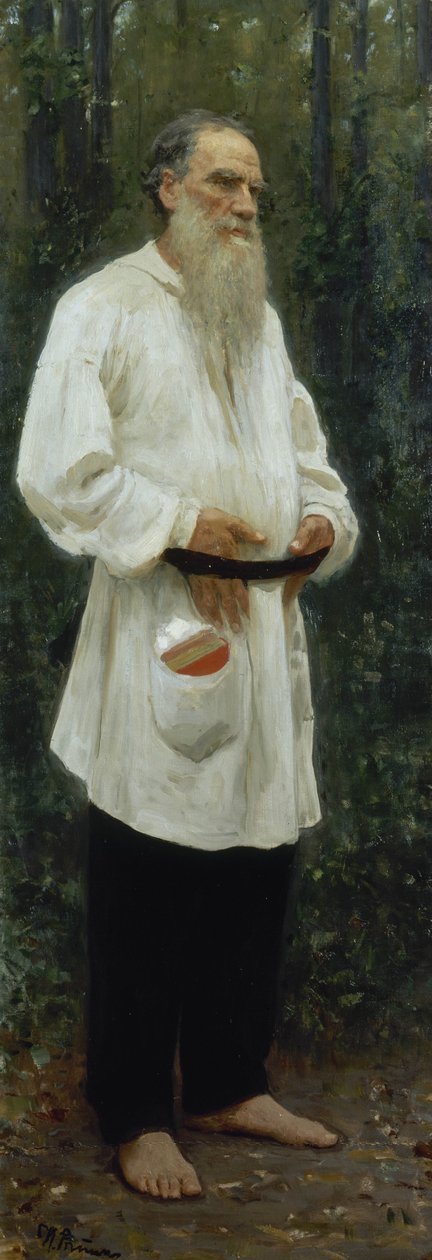 Leo Tolstoy Barfodet af Ilya Efimovich Repin