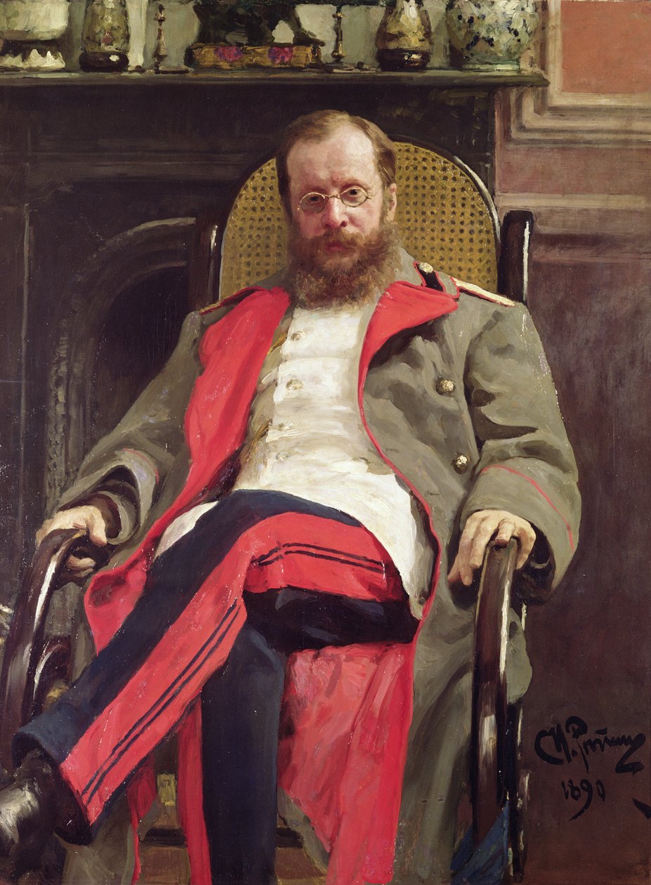 Portræt af Cesar Cui, 1890 af Ilya Efimovich Repin