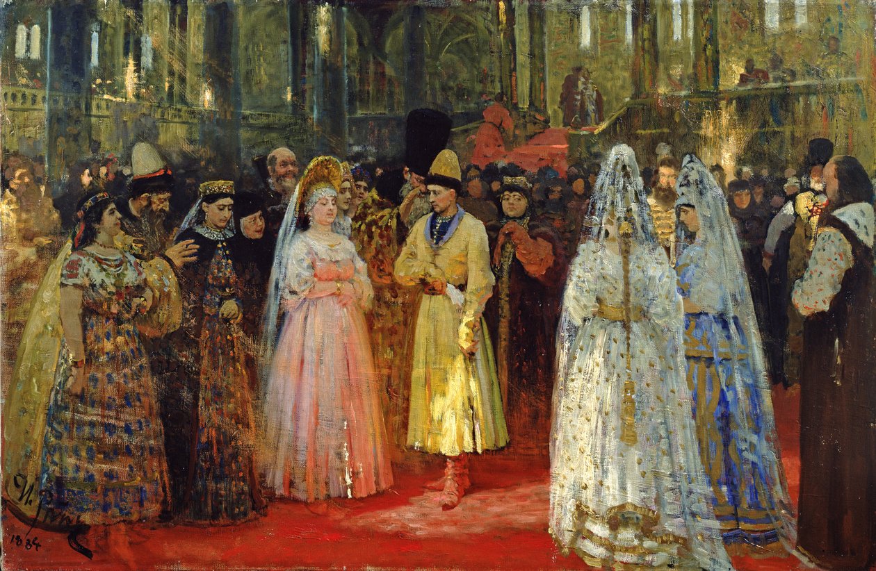 Zaren vælger en brud, ca. 1886 af Ilya Efimovich Repin