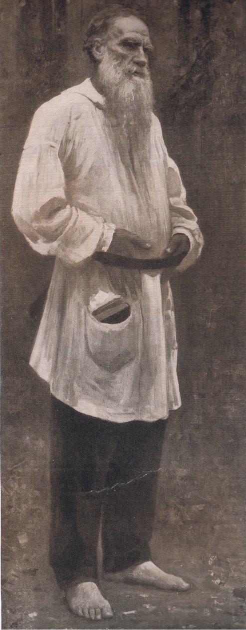 Greve Leo Tolstoy, Bibbys årsskrift, 1916-17 af Ilya Efimovich after Repin