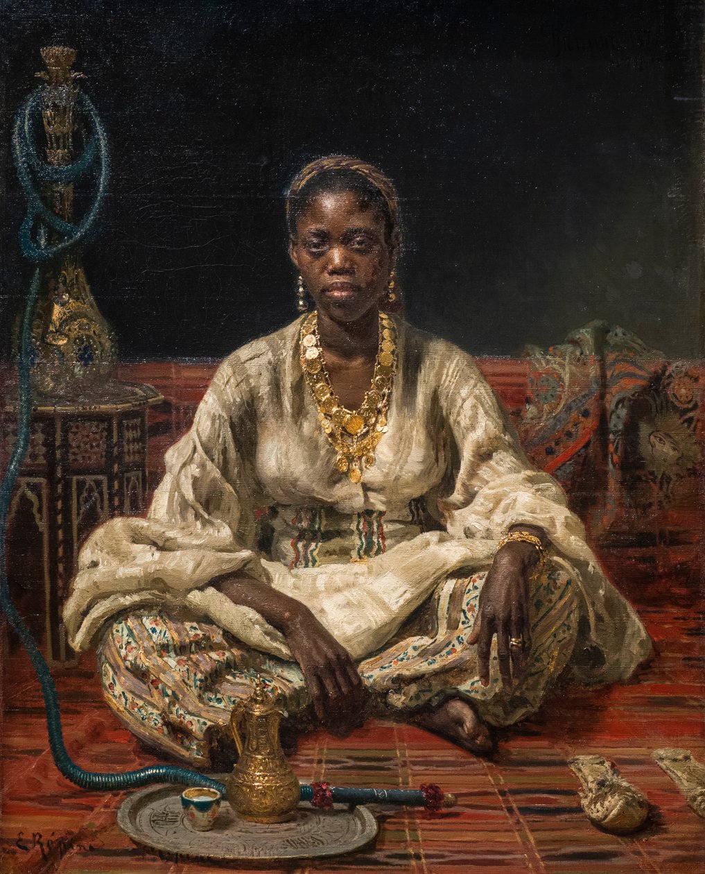 SORT KVINDE af Ilya Efimovich Repin