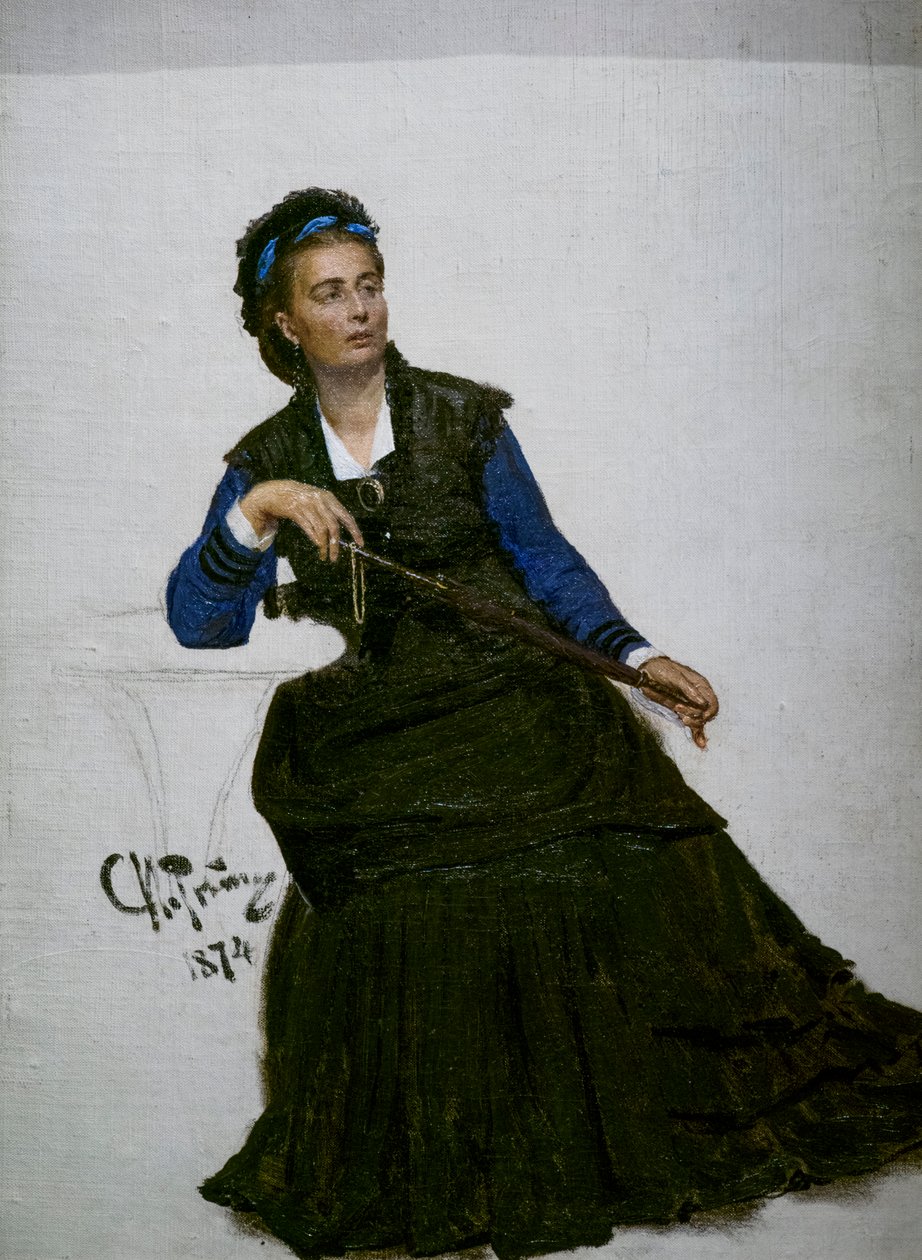 DAME LEGER MED SIN PARAPLY af Ilya Efimovich Repin