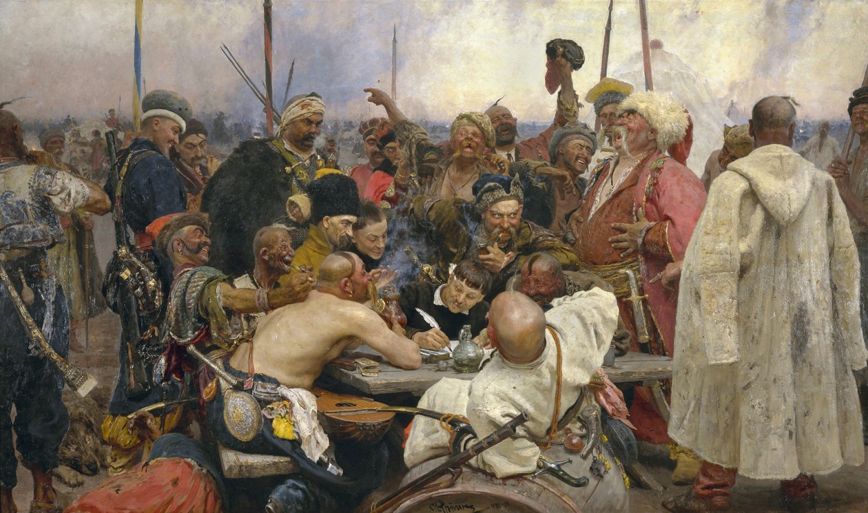 Svar fra de Zaporozhiske kosakker af Ilya Efimovich Repin