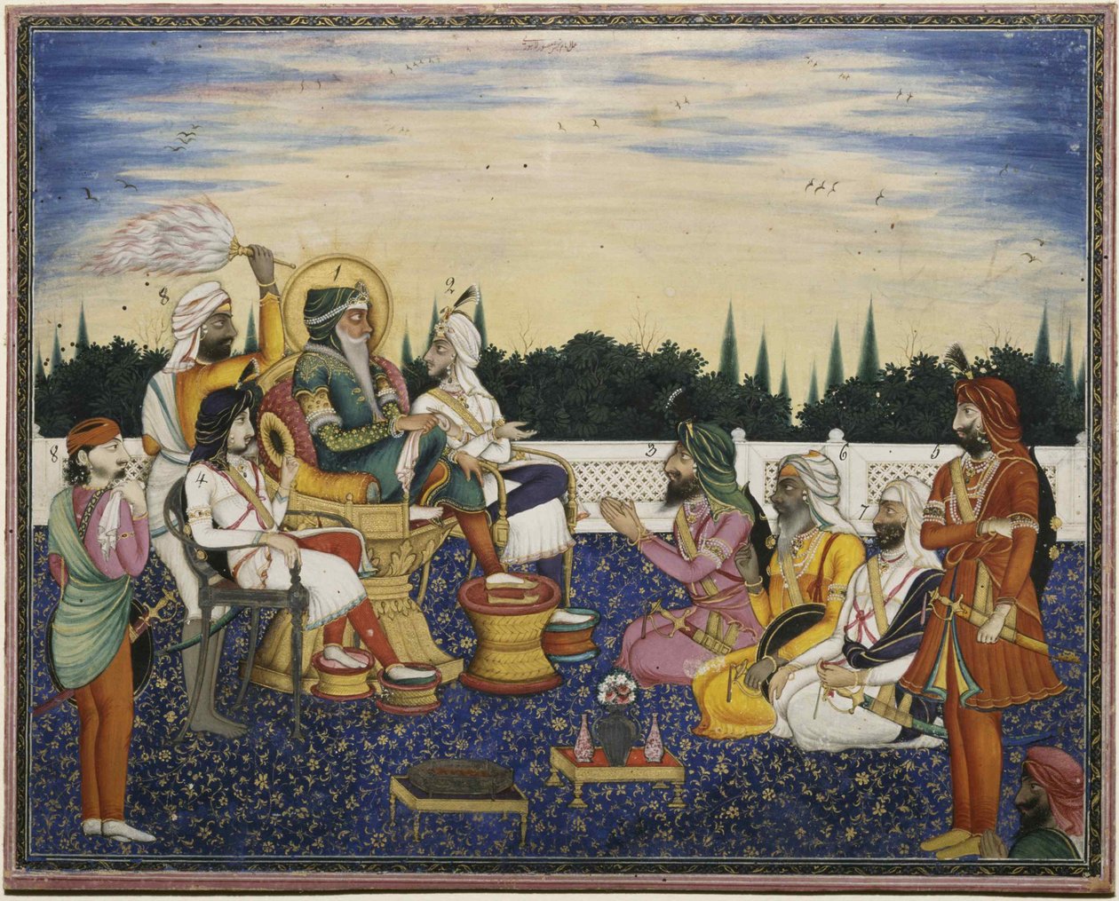 Maharaja Ranjit Singh, 1841. af Imam Bakhsh Lahori