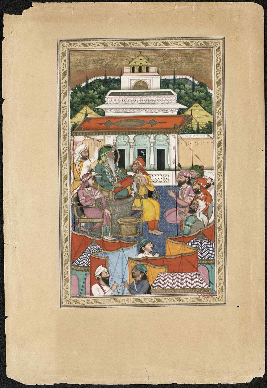 Maharaja Ranjit Singh, 1841. af Imam Bakhsh Lahori