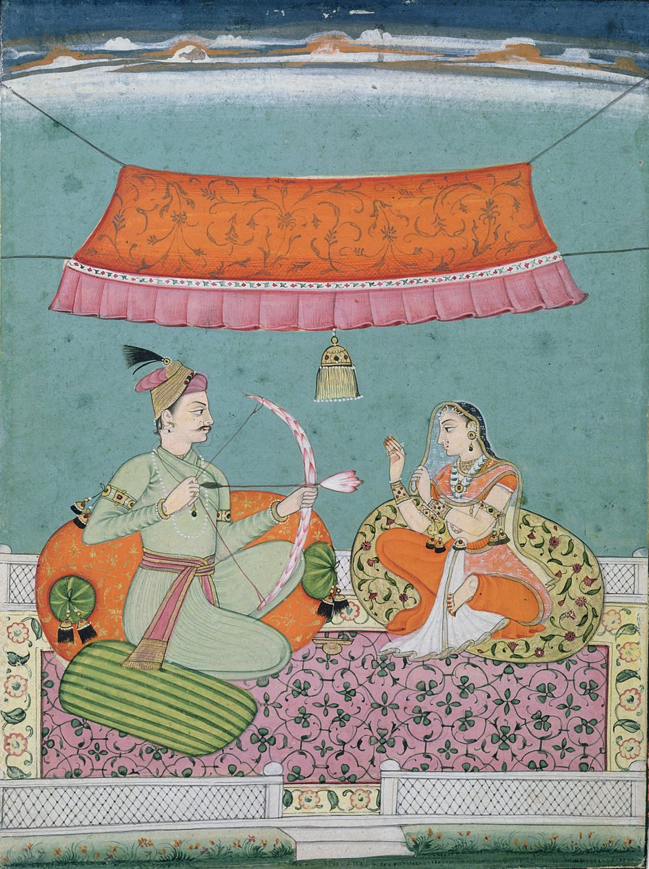 Lotuspilen, Bilaspur, ca. 1750 af Indian School