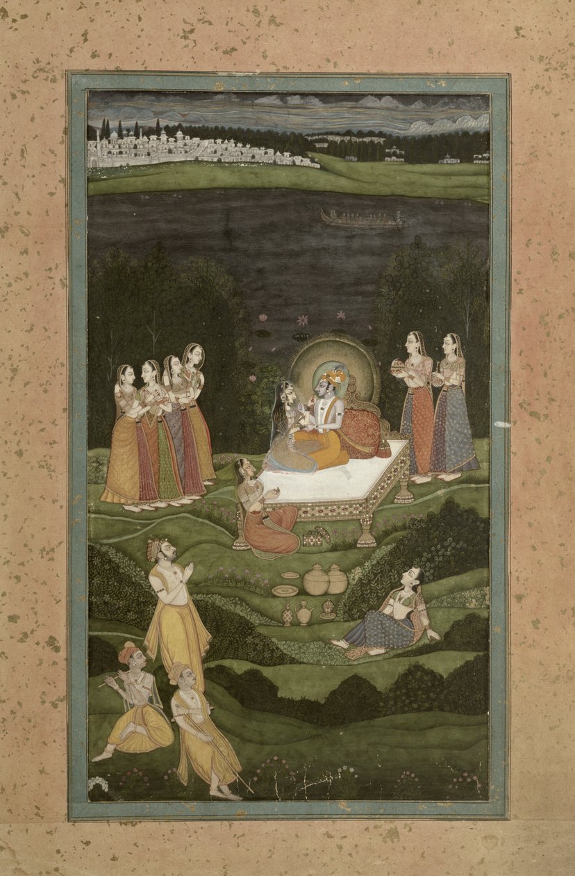 63.794 Tambula-Seva, Krishnanagar, Vestbengalen, 1750 af Indian School