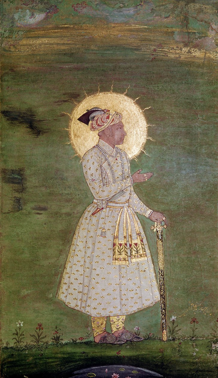 Akbar (1542-1605) af Indian School