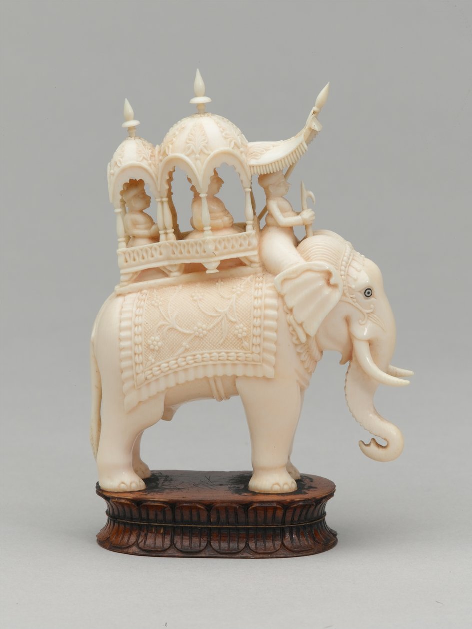 Sort konge, skakbrik, Indien, 1820 ca af Indian School